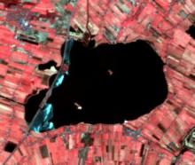 DMC satellietbeeld van het Tjeukemeer op 1 april 2013